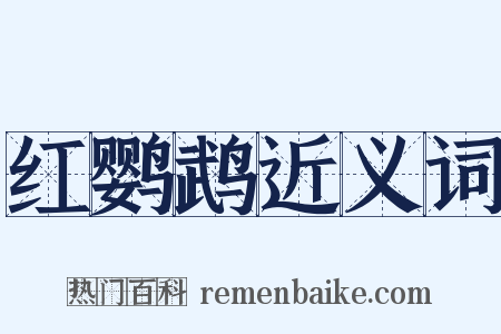 红鹦鹉近义词是什么意思的图片